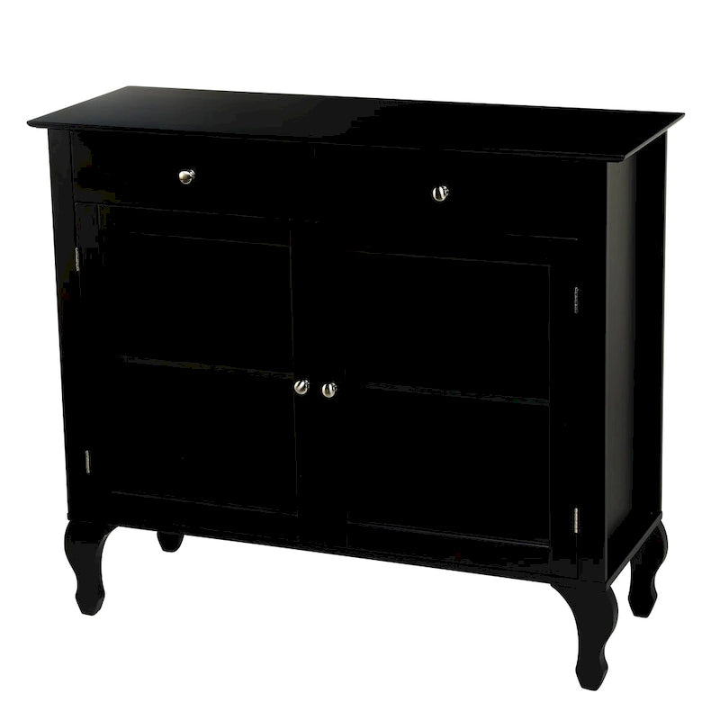 Komoda/buffet Copper Grove Rawdon z przeszklonym frontem