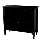 Komoda/buffet Copper Grove Rawdon z przeszklonym frontem