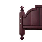 Rama łóżka platformowego Queen w stylu vintage – lite drewno sosnowe, zagłówek z płyty MDF, nie wymaga stelaża