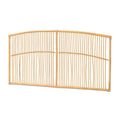 Malvina Nowoczesne Boho Nasuwane na Ścianę Łóżko z Rattanem – Queen Size
