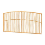 Malvina Nowoczesne Boho Nasuwane na Ścianę Łóżko z Rattanem – Queen Size