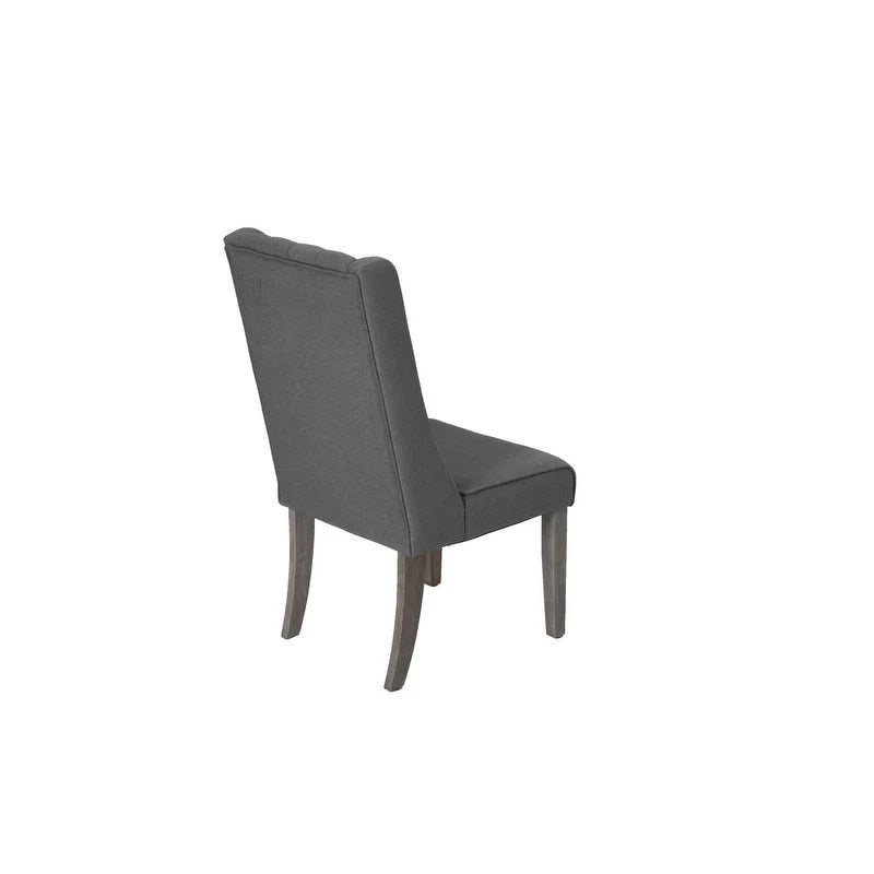 9-częściowy rustykalny rozkładany zestaw jadalniany w kolorze szarym Best Quality Furniture