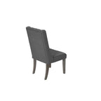 9-częściowy rustykalny rozkładany zestaw jadalniany w kolorze szarym Best Quality Furniture