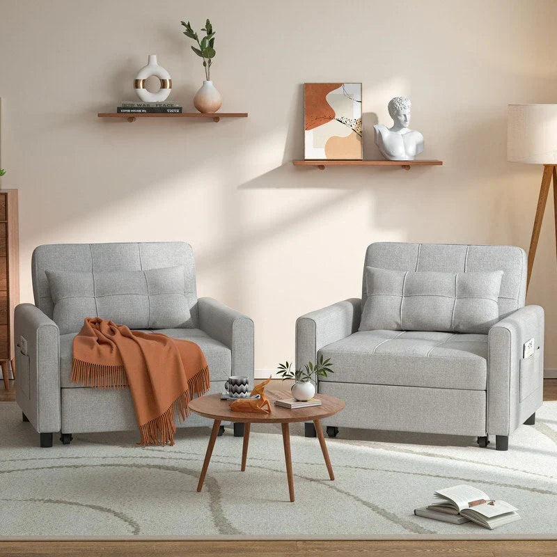 Wielofunkcyjna sofa 3 w 1 z funkcją spania, rozkładany fotel, składane łóżko do salonu