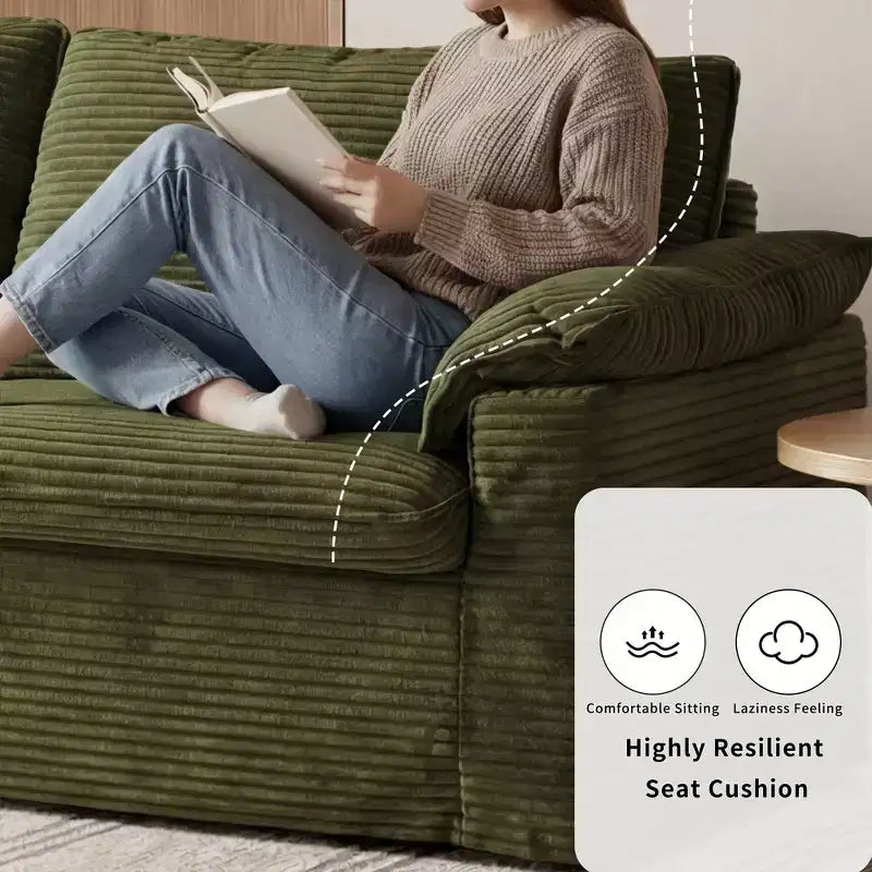 Sofa dwuosobowa Dyonery 86 Cloud, głębokie siedzisko i szerokie poduszki podłokietników, solidna rama, ergonomiczna i przewiewna konstrukcja