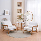 Tapicerowany fotel w stylu Mid-Century Modern
