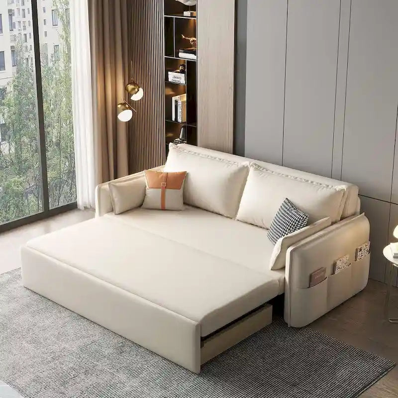 JASIWAY Rozkładana sofa do spania z pojemnikiem na pościel