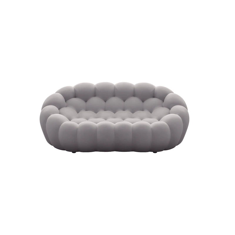 Dwuosobowa sofa typu bubble, zakrzywiona, o strukturze plastra miodu, z tkaniny 3D, do salonu, pokoju dziennego, mieszkania