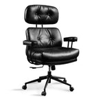 HOMLUX Wysokie krzesło biurowe z funkcją odchylania, ergonomiczne krzesło biurkowe z wygodnym podparciem lędźwi i karku