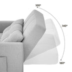 Wielofunkcyjna sofa 3 w 1 z funkcją spania, rozkładany fotel, składane łóżko do salonu