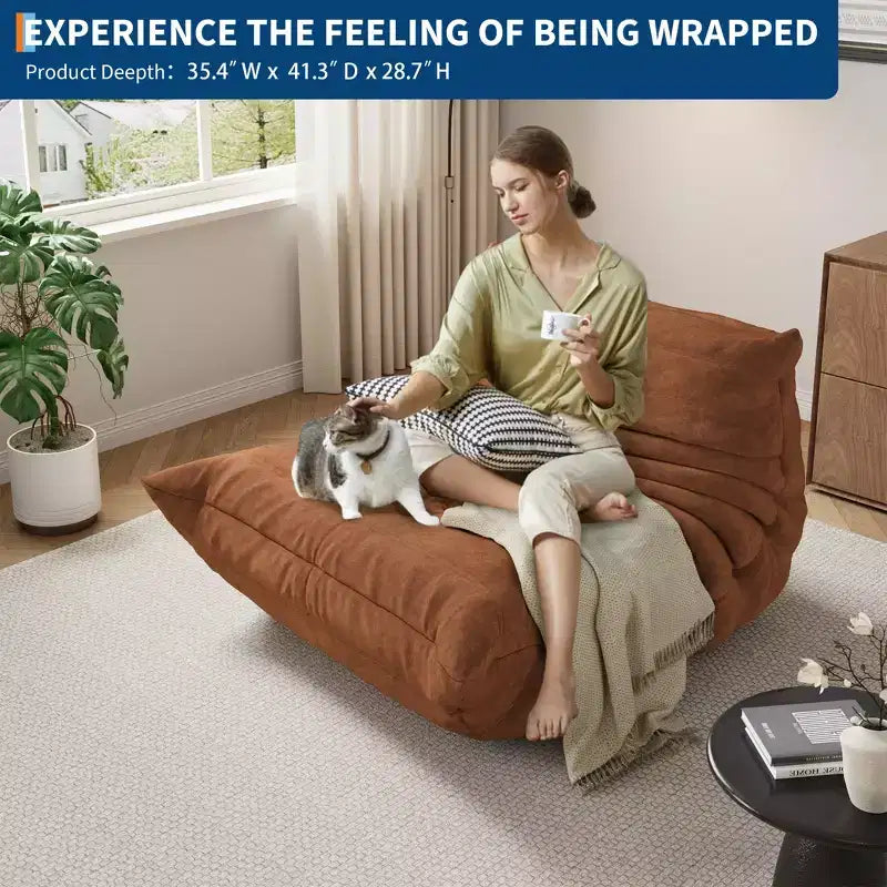 Modułowa sofa segmentowa, sofa Togo z głębokim siedziskiem