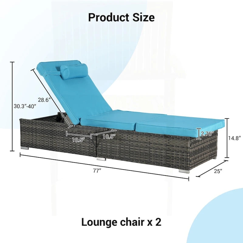 Wyjątkowy zestaw leżaków ogrodowych do relaksu i wypoczynku