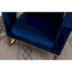 Nowoczesny tapicerowany fotel akcentowy Roundhill Furniture Lenola