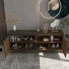Drewniana 4-drzwiowa szafka ozdobna Clihome Furniture