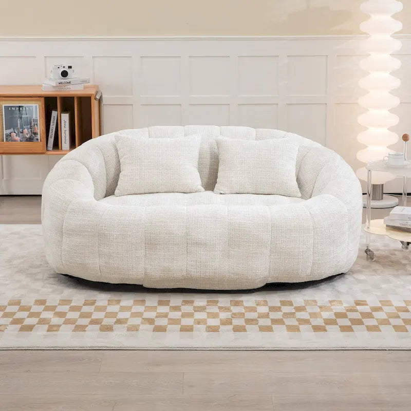 Szenilowy fotel typu pufa typu "lazy sofa"